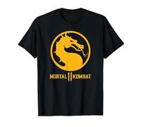 Mortal Kombat 11 Dragon Logo T-Shirt, Homme, Noir, 3XL