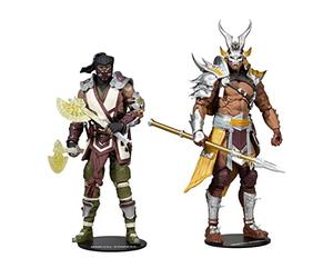 Mortal Kombat Lot de 2 Figurines Sub-Zero & Shao Khan 18 cm