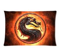 Mortal-kombat Theme Custom Zippered Rectangle Pillowcase Cover Pillow Cases Standard Size 20x30 Inches (Twin sides)