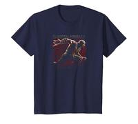 Mortal Kombat X Scorpion Lunge T-Shirt, Enfant, Bleu Marine, 12 Ans