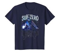 Mortal Kombat X Sub-Zero T-Shirt, Enfant, Bleu Marine, 4 Ans