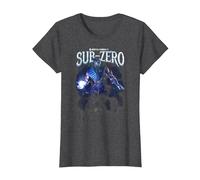 Mortal Kombat X Sub-Zero T-Shirt, Femme, Chiné Foncé, 3XL