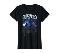 Mortal Kombat X Sub-Zero T-Shirt, Femme, Noir, XL