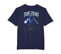 Mortal Kombat X Sub-Zero T-Shirt, Homme Grandes Tailles, Bleu Marine, 4X Tall