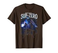 Mortal Kombat X Sub-Zero T-Shirt, Homme, Marron, 3XL