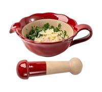 Mortar And Pestle Ergonomic - Dishwasher Microwave Safe Grinder Bowl | Mortar And Pestle | Manual Traditional Ceramic Grinder Bowl | Japanese Ceramic Mortar And Pestle Set | For Dorm Cooking Home