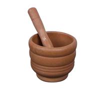 Mortar and Pestle Set Large, Spices Grinder Manuel, Garlic Crusher, Non | Slip design, idéal pour saison, guacamole, pesto, 4,49 x 4,49 x 3,74 pouces mortar, 6,69 x 1,77 pouces pestle
