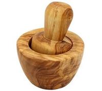 Mortier à épices 10 cm en olivier - Chevalier Diffusion - Marron - Bois G