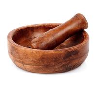 Mortier à épices - Bois de palétuvier - 15 cm - Résistant à l'humidité - Utilisation polyvalente - Robuste