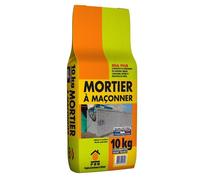 Mortier à Maçonner 10kg - Produit prêt à l’usage, Adhérence Optimale - Pour Montage de Briques, Blocs et Parpaings - Idéal