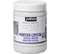 Pébéo Additif pour peinture acrylique Mortier Crystal 250 ml Finition brillante Blanc
