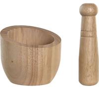 Mortier de cuisine DKD Home Decor bambou 12 x 12 x 14,5 cm