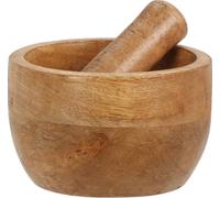Mortier de cuisine en bois de manguier, 10 x 6 cm