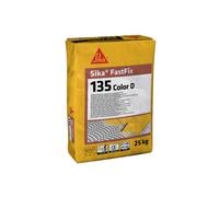 SIKA - Mortier jointoiement pavés - Sika FastFix 135 Color D - Gris - 25kg | Jointoiement extérieur des pavés - Bonne adhérence pierres naturelles et supports hydrauliques - Réduit les fissurations