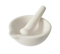 Mortier en céramique avec pilon - Diamètre : 10 cm - Hauteur : 4,5 cm
