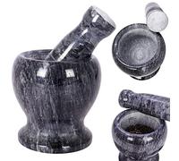 Mortier en granit avec pilon pour épices, noix et granit 11 cm