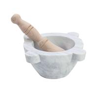 Mortier marbre 20 cm pilon bois