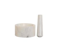 Mortier en marbre - Home ESPRIT - 12,5x12,5x6,5 cm - Multicolore - Robuste - Facile à nettoyer - Design élégant