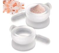 Mortier en verre et pilotage, bol de broyage compact pour écrasement et mélange lisses, outil pratique pour les herboristes cuisent des chefs expériences de cuisine à la maison 3,78 pouces