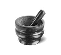 Cole & Mason Worcester Mortier et Pilon 18 cm, granit poli | Mortier pilon cuisine pour herbes et épices, Granit naturel, Facile à nettoyer, Base stable, Pilon mortier, Garantie de 2 Ans