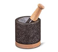 Mortier et Pilon en granit et bois Mercure Cilio