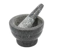 Mortier et pilon en granit - KINGHOFF - KH-3358 - Ø9,5 cm - pilon 10 cm - granit naturel