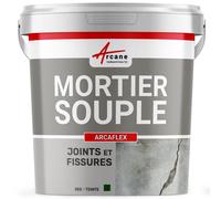Mortier joint souple réparation fissure béton carrelage mur façade piscine bassin traitement acier pvc ARCAFLEX 2 Kg