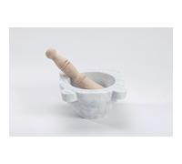 Mortier en marbre 18 cm avec pilon en bois Trend'up