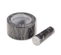 Kesper Mortier en marbre Ø 13 cm H 8 cm Gris foncé 71504