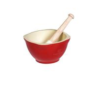 Mortier/Pilon Céramique 14cm Emile HENRY Rouge Grand Cru