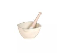 Emile Henry Eh020255 Mortier + Pilon Céramique Beige Argile 14 X 14 X 8 cm