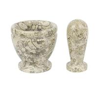 Mortier Pilon Cuisine Broyeur à mortier avec pilon en marbre, ensemble de broyeur solide, presse-purée manuel for poivre et ail