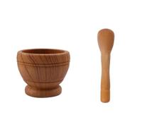Mortier Pilon Cuisine Pour Herbes Broyeur À Ail, Épices, Herbes, Résine, Mortier, Pilon, Ensemble D'outils De Cuisine, Fournitures Ustensiles De Cuisine(Bruin)