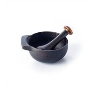 BEKA Mortier et pilon Nori – Fonte émaillée – pour graines, herbes et épices – Noir