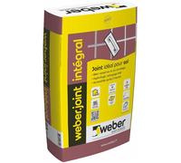 Mortier pour joints de carrelage WEBER JOINT INTEGRAL - Sac de 25 Kg - GRIS GRANIT E10