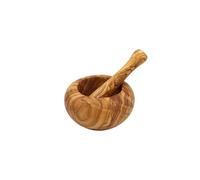 Mortier rond 15 cm en olivier - Chevalier Diffusion - Marron - Bois G
