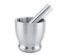 Mortiers et pilons, Ensemble de pilon de mortier, broyeur de pilon de mortier en acier inoxydable haricots ail épices nourriture outil de cuisine