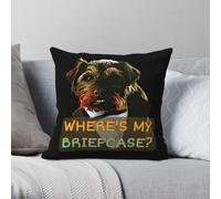 Mortimer & Whitehouse Housse de coussin carrée en polyester et lin Motif chien de pêche