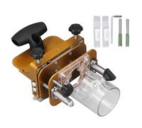 Mortisage réglable en acier inoxydable Jig 2 en 1 Routeur de bois Emplacement à fente pour une largeur de largeur de largeur Positionnement dans les projets de travail du bois
