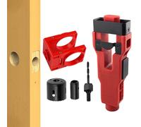 Mortiser Kit - ABS & Carbon Steel, 680g Durable, Adjustable Lock Fitting Jig | Anti-Slip Door Latch Mortise Tool | Home, Workshop, Garage, Door Installations