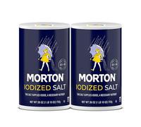 Morton Lot de 2 sels iodés, tout usage, 760 ml, tout usage, parfait pour la cuisine et la table