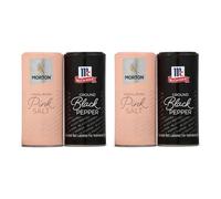 Morton Salière rose de l'Himalaya et poivrière moulue McCormick, multi-usages (lot de 2, 5 onces)