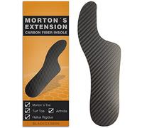 Morton's Extension Orthotique Semelle intérieure en fibre de carbone, insert rigide de soutien du pied pour orteil Morton, orteil en gazon, hallux rigidus, arthrite, 1 pièce de 24,5 cm (homme/femme 9)