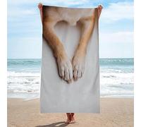 MORTRA Serviette de Plage 80x160 cm Chien Mignon Enfant Femme Homme Grande Serviette de Bain Coton Animal Anti Sable Absorbante, Séchage Rapide, Drap de Plage Microfibre pour Natation Picnic Voyage