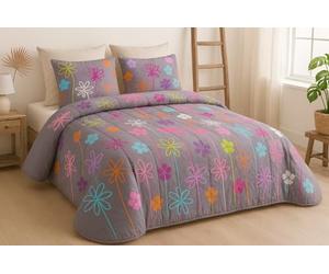 Mortreux Couette 200x200cm Power Flower 250gr/m² Légère - Spécial Eté - Edition Limitee