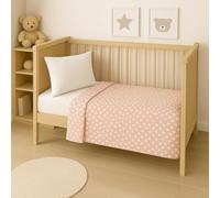 Mortreux Couette bébé légère imprimée Pois Rose - 80 x 120 - spécial été