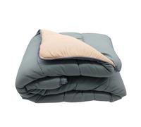 Mortreux Couette tempérée Bicolore Gris/Taupe - 220x240 cm - 350g/m² - Mi Saison