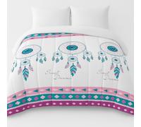 Mortreux Couette tempérée imprimée Attrape Rêve Couleur - 2 Personnes 220 x 240 - Mi Saison