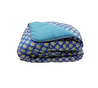 Mortreux Couette Tempérée imprimée D-tox/Uni Bleu - 2 Personnes 220 x 240