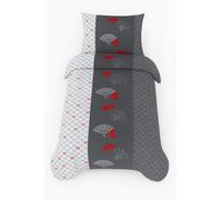 Mortreux Couette tempérée imprimée Eventail - 1 Personne 140x200 - Mi Saison